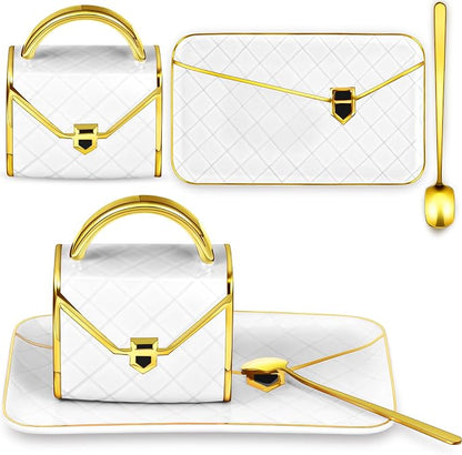 Zubebe 1 Set Coffee Mug Elegant Handbag Shaped Cup Modern Ceramic Purse Mug by Zubebe
