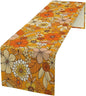Floral Table Runner Retro 70s Hippie Daisy Flower Peace Love Birthday Party by SXXLDNG