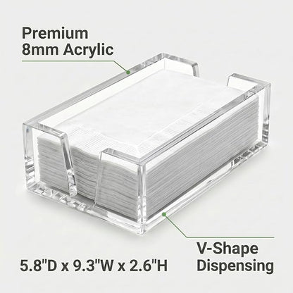 Acrylic Guest Towel Holder Tray - Image 3