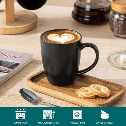 vancasso PLAYA Ceramic Coffee Mug Set of 6, 12 Oz Tea Cups - Image 4