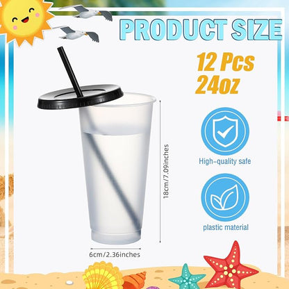 Mifoci 12 Pcs Plastic Tumbler - Image 2