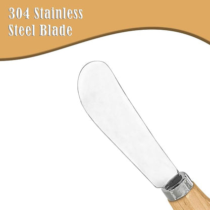 25 Piece Small Cheese Spreader Knives Set, Mini Stainless Steel Butter Knife - Image 5