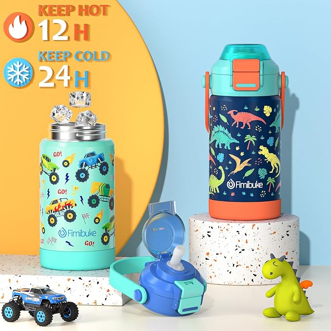 Fimibuke 14oz Kids Insulated Water Bottle - Image 4