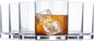 US Acrylic Classic Clear Plastic Reusable Drinking Glasses (Set of 6) 12oz Rocks Cups | BPA-Free Tumblers, Made in USA | Top-Rack Dishwasher Safe