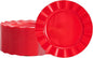 72 Pack Red Plastic Plates, Thanksgiving by NZVCNTableware