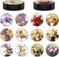 Coasters Set of 12- Classic Flowers and Birds Style by Unknown