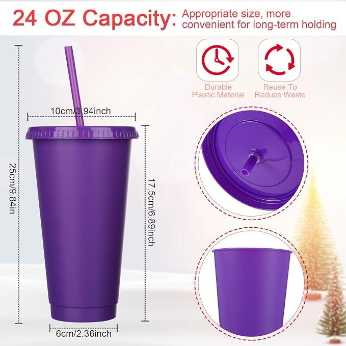 Honeydak 60 Pcs Tumbler with Straw and Lid Bulk Water Bottle Iced Coffee Travel - Image 4