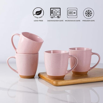 AmorArc 12oz Coffee Mugs, Ceramic Coffee Mugs set of 4 - Image 6
