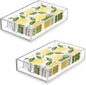 Acrylic Napkin Holder 2 Pack, Antislip | Flat Acrylic Tray by Bryantye