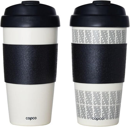 Copco 5237160 Reusable, Insulated Double Wall Travel Mugs 16-ounce White/Black - Image 5