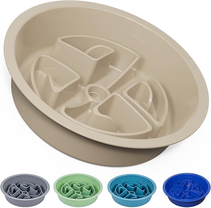 AVERYDAY Slow Feeder Dog Bowls for Large Breeds Fits Raised Feeding Station by YourAveryDay