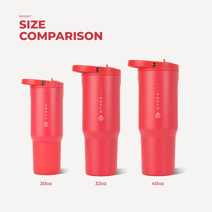 HydroJug Sport 40 oz Insulated Stainless Steel Water Bottle, Fruit Punch - Image 5