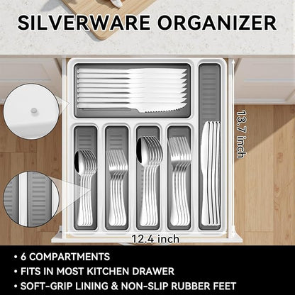 49-Piece Stainless Steel Silverware Set - Image 4