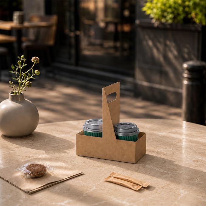 4 oz Forest Green Paper Coffee Cup - Image 3
