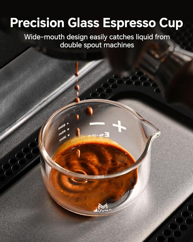 Espresso Shot Glass Measuring Cup, Handleless Compact Design - Image 4