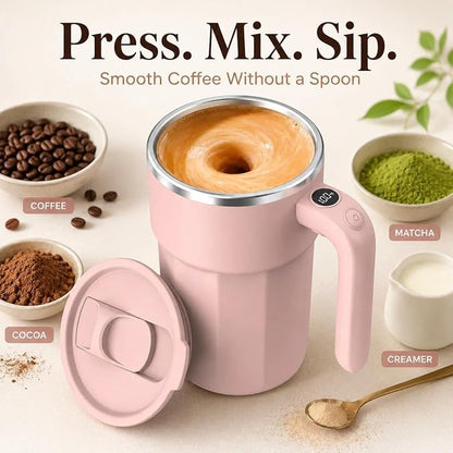 Self Stirring Coffee Mug, 12oz Rechargeable Magnetic Mixing Cup - Image 2