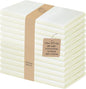 Urban Villa Dinner Napkins Ivory Cloth Napkins Set of 12 DinnerNapkins 20X20 in Cotton Dinner Napkins Everyday Use Oversized Cloth Napkins with Mitered Corners 1 in Hemmed DinnerNapkins