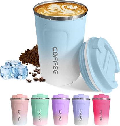 SPLMIFA Travel Coffee Mugs Leak-Proof, Reusable Coffee Cups by SPLMIFA