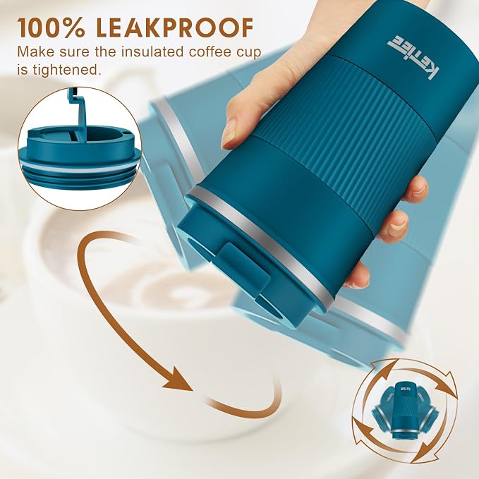 KETIEE Travel Coffee Mug 12oz: Insulated Coffee Cup - Image 4