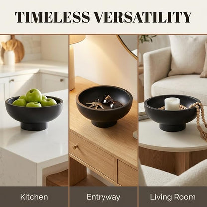 OAKOA Black Decorative Bowl for Home Decor - Image 6