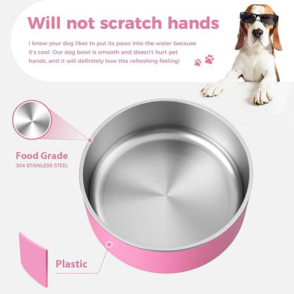 WENBOKMIN Dog Bowl, Stainless Steel Food and Water Bowl, Dishwasher Safe - Image 6