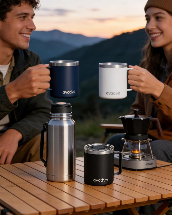 2 Pack 12oz Insulated Coffee Mug - Image 7