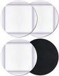 Minimalist Grid Coasters Set of 4, Absorbent Coasters by Unknown