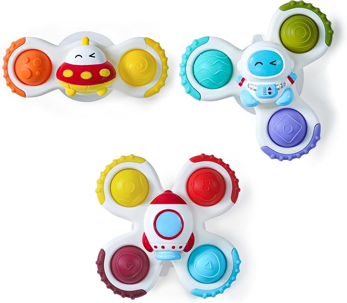 LiKee Strong Suction Cup Rotating Toys, Bath & Travel Toy, by LiKee