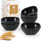 5 oz Soy Sauce Dishes, 6 Pack Wheat Straw Small Dipping Bowls, Sauce Dish by BUSOKIP
