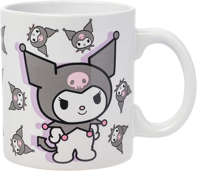 Silver Buffalo Sanrio Hello Kitty and Kuromi Poses, Ceramic Mug, 20oz | Hello by SilverBuffalo