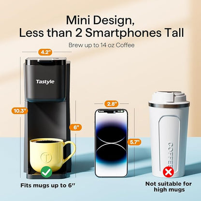 Tastyle Mini Single Serve Hot and Iced Coffee Maker - Image 4
