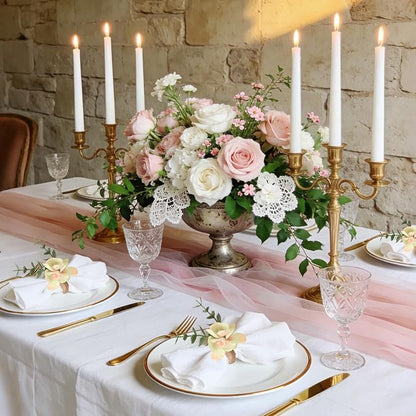 Handmade Floral Napkin Rings, Hydrangea & Eucalyptus Leaf Spring Decoration - Image 8