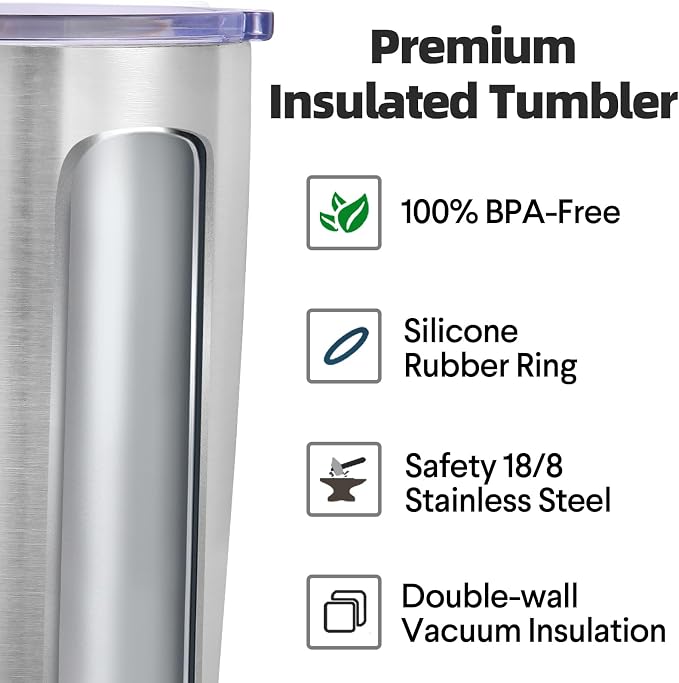 Volhoply 20oz Stainless Steel Tumbler - Image 3