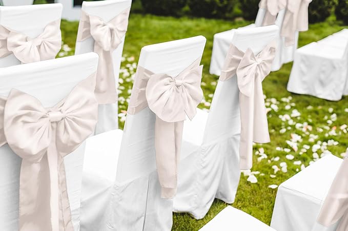 12 Pack Ivory Satin Table Runner 12 x 108 Inch Long Premium Table Runners - Image 5