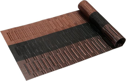 SHACOS Table Runners Woven Vinyl PVC Table Runner 12 x 36 inch Wipe Clean - Image 7