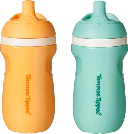 Tommee Tippee Toddler Sippy Cup, Sporty Spout, 1-3 Years, Insulated | Pack of 2 by TommeeTippee