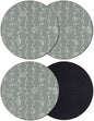 Sage Green Coasters Set of 4, Vintage Minimalist Lines Abstract Art Soft by PIEPLE