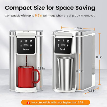 Single Serve Coffee Maker for K-Cup Pod & Ground, Hot & Iced Coffee Maker | - Image 7