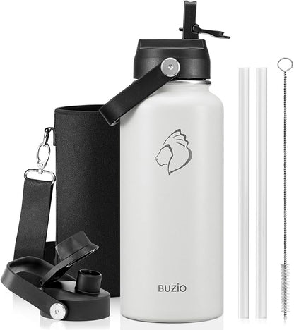 BUZIO Insulated Stainless Steel Water Bottle 32 oz by BUZIO