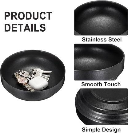 Key Holder Bowl for Entryway Table Round Catchall Bowl for Coin Fruit Holder Decorative Serving Bowl for Coffee Table Kitchen Counter, 7.4 Inches