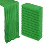12 Pack Green Cheesecloth Table Runner 10Ft Gauze Cheese Cloth Table Runner by Heneger