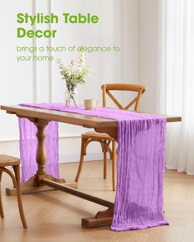 Pureegg 2-Pack Fall Thanksgiving Table Runner, Baby Shower, Wedding and - Image 2