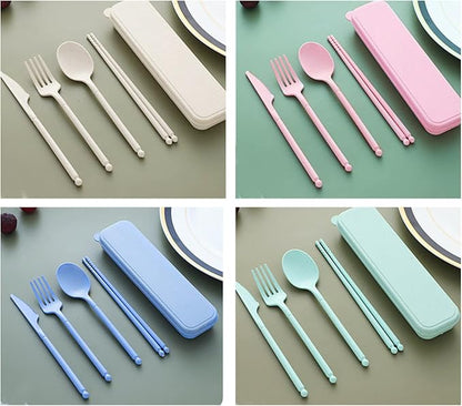 Camping Utensil Set, Reusable Utensils Set - Image 4