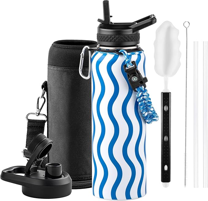 RAYMYLO Insulated Water Bottle 40 oz, Triple Wall Vacuum Stainless Steel | by RAYMYLO