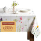 Maison d' Hermine Table Cloth Square Table 100% Cotton 54 x 54 Inches Tablecloth Reusable Decorative for Dining Room Farmhouse Home Valentines Day Decorations Spring Summer - Botanical Fresh