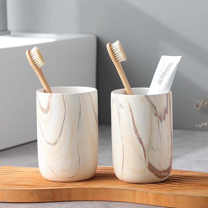 Brown Marble Toothbrush Holder - Image 6