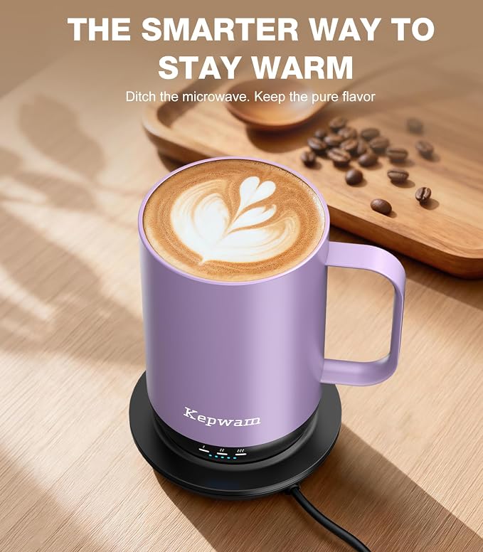 Kepwam Self-Heating Coffee Mug T1, 16oz Rechargeable Heated Coffee Mug - Image 7