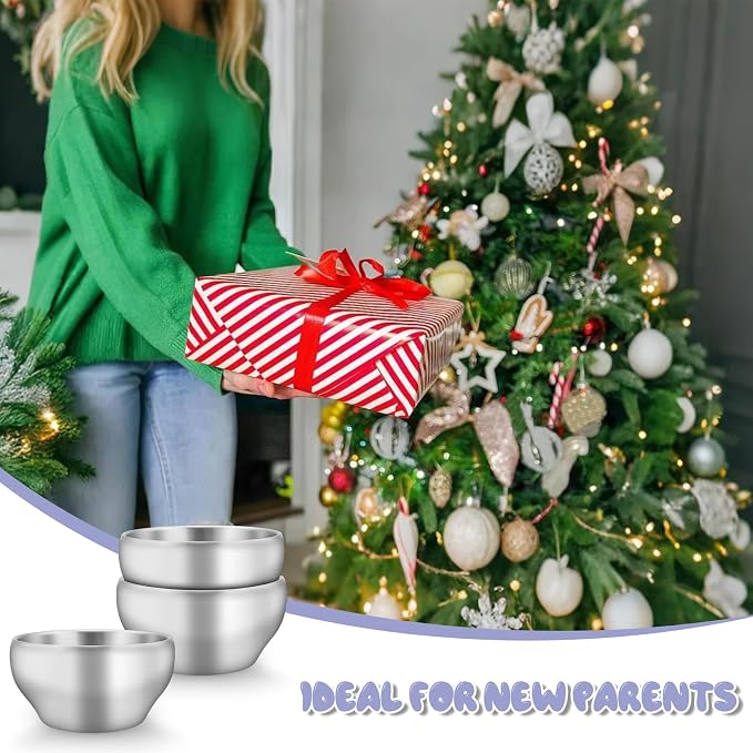 TeamFar Stainless Steel Bowls for Kids, 12oz Baby Toddler Bowls Set of 3 | - Image 9