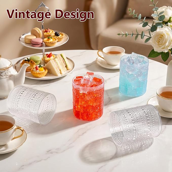 YOUBET 24PCS Plastic Drinking Glasses - Image 5