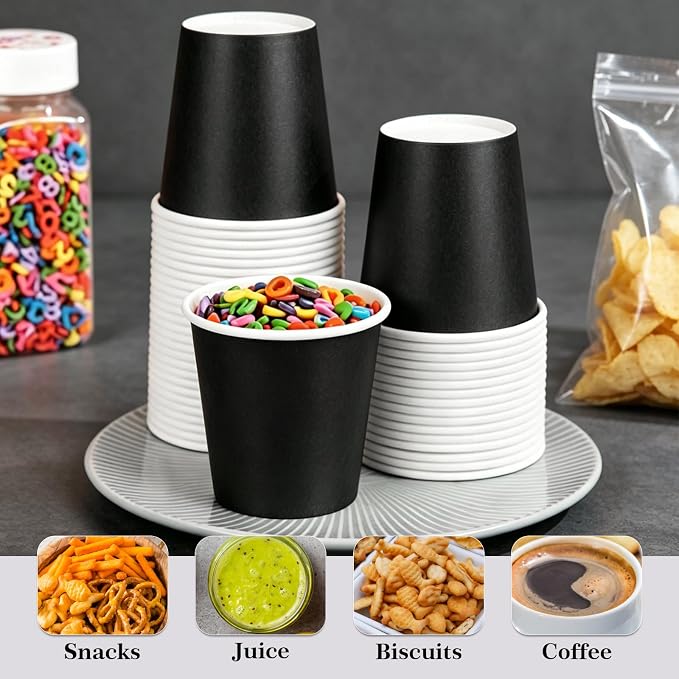 100 Pack 3 oz Disposable Paper Cups, Small Paper Cups - Image 4